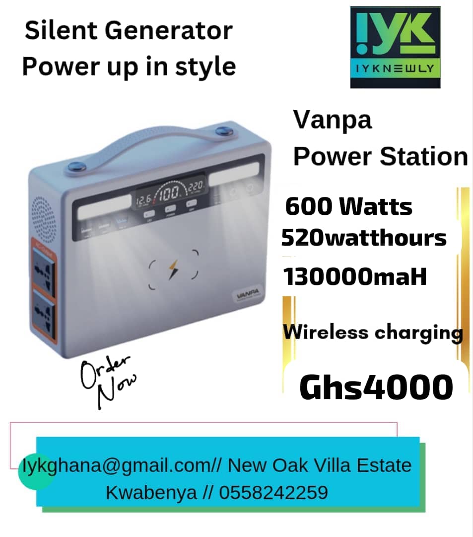 VANPA 600W, 520Wh 130 000mAh Power Bank - White